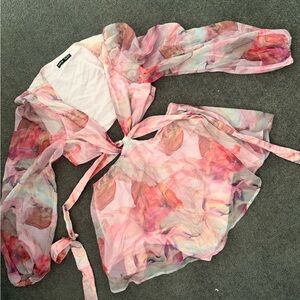 SHEIN Multicolor Chiffon Dress